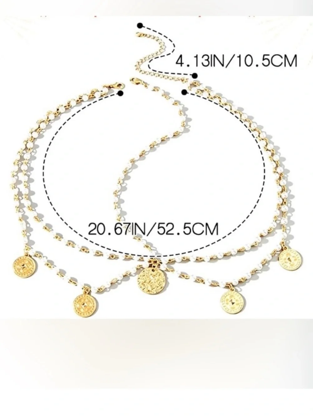 Luxe Boho Coin & Pearl Headpiece